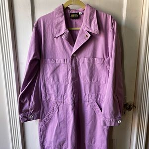 DISCONTINUED: EVERYDAY LONG SLEEVE BIG BUD PRESS JUMPSUIT IN LILAC